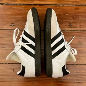 Adidas Samba black white tan classic